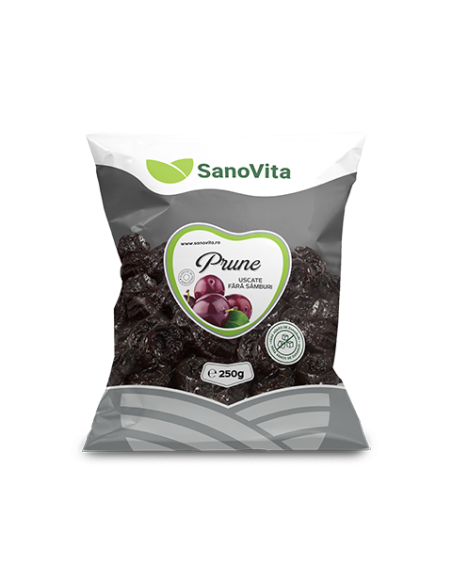 Prune uscate fara samburi 250g - Sano Vita
