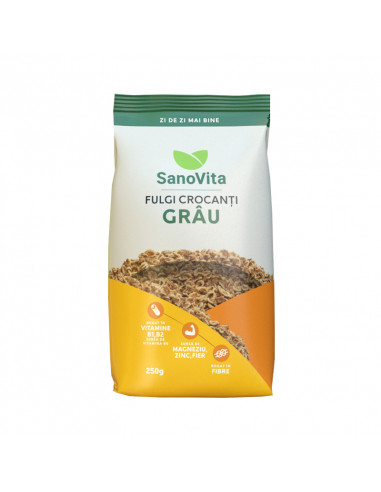 Crispy - Fulgi de grau 250g ∙ Pret avantajos - SanoVita