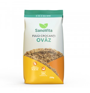 Crispy - Fulgi de ovaz 250g - Pret avantajos - SanoVita