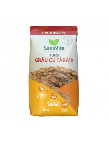 Fulgi de grau cu tarate 150g - Sano Vita