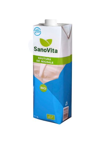 Lapte de migdale BIO, fara zahar, 1L la pret avantajos - SanoVita