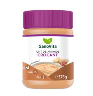 Unt de arahide - pasta de arahide crocanta 375g la pret de producator - Sano Vita