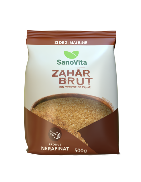 Zahar brut din trestie 500g la pret de producator - SanoVita