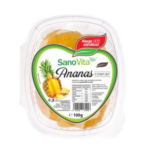 Ananas confiat 100g - Sano Vita