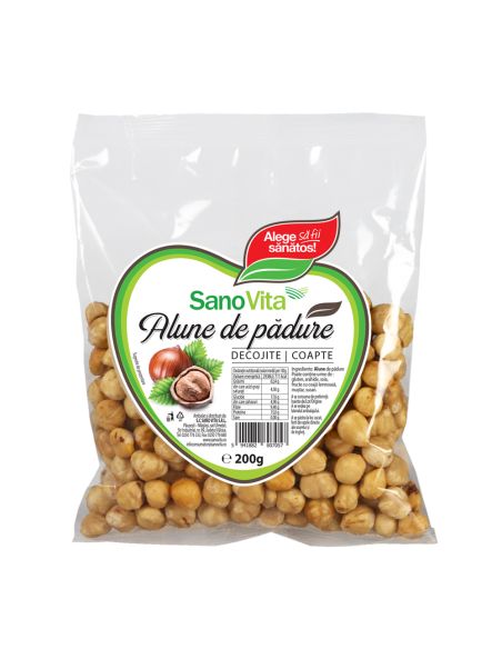 Alune de pădure coapte si decojite 200g - SanoVita