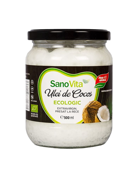 Ulei de cocos extravirgin presat la rece ∙ Pret avantajos - SanoVita