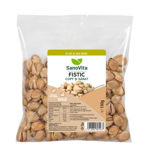 Fistic prajit si sarat 150g la pret avantajos - SanoVita