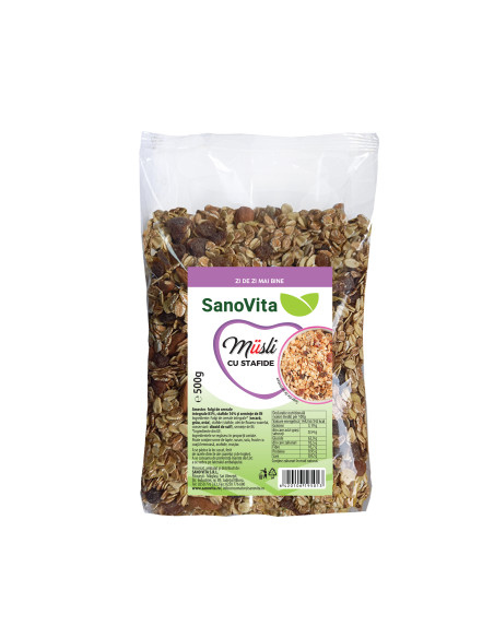 Musli cu stafide la pret de producator - SanoVita