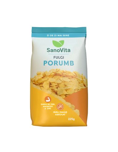 Flugi de porumb fără zahăr 225g la pret avantajos - SanoVita
