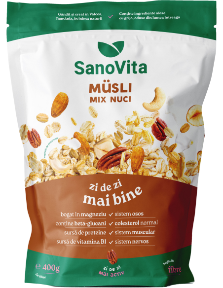 MUSLI CU MIX DE NUCI 400G