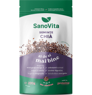 Seminte de chia in ambalaj resigilabil - SanoVita