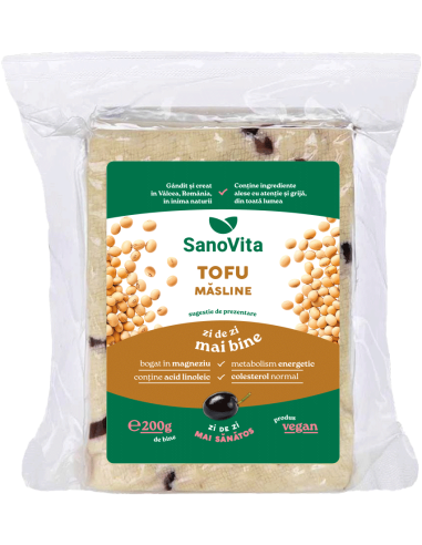 Tofu cu masline, sterilizat, 200g ∙ Pret avantajos - SanoVita