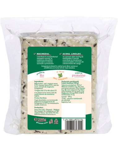 Tofu cu busuioc si oregano, sterilizat, 200g ∙ Pret avantajos - SanoVita