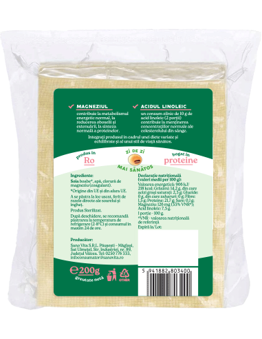 Tofu natur, sterilizat, 200g ∙ Pret avantajos - SanoVita
