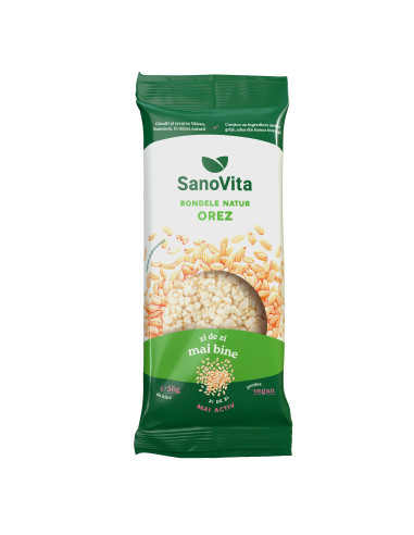 Rondele din orez expandat 56g - SanoVita