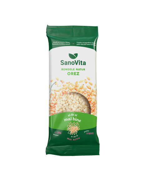 Rondele din orez expandat 56g - SanoVita