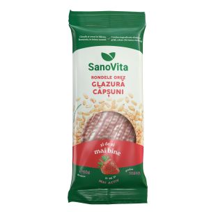 RONDELE DIN OREZ CU GLAZURĂ CĂPȘUNI 66G