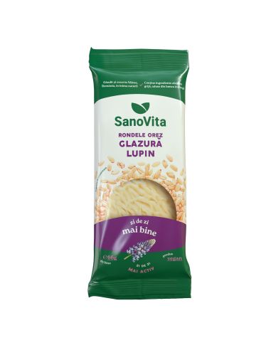 Rondele din orez cu glazura de lupin 66g