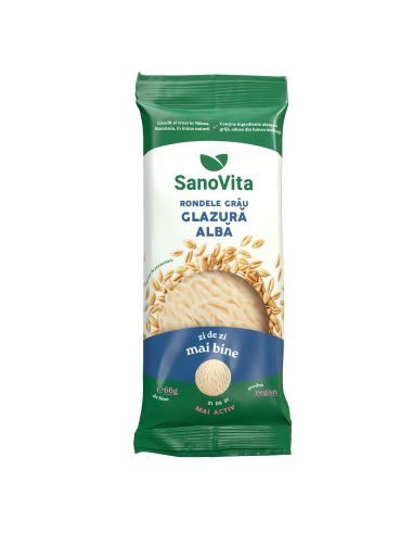 Rondele din grau cu glazura de iaurt 66g