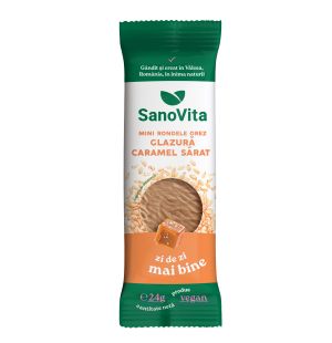 MINI-RONDELE DIN OREZ CU GLAZURĂ CARAMEL SĂRAT 24G