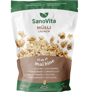 Musli crunch 400g în ambalaj resigilabil - SanoVita