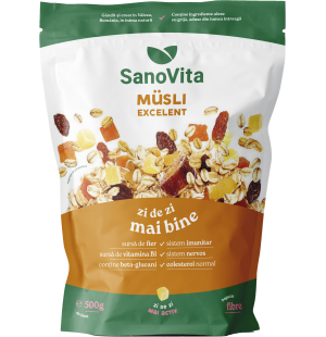 Musli Excelent 500g în ambalaj resigilabil - SanoVita
