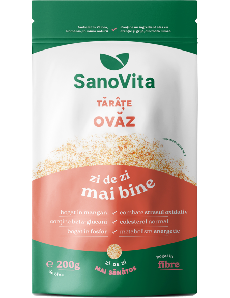 Tărâțe de ovăz 200g în ambalaj resigilabil - SanoVita