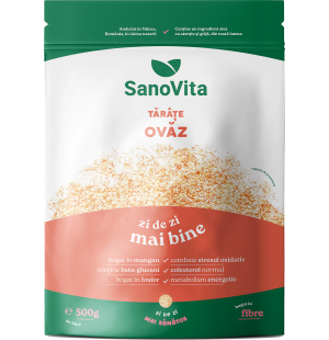 Tărâțe de ovăz 500g în ambalaj resigilabil - SanoVita