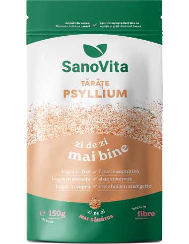 Tărâțe psyllium 150g în ambalaj resigilabil - SanoVita