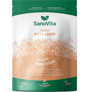 Tărâțe psyllium 350g în ambalaj resigilabil - SanoVita