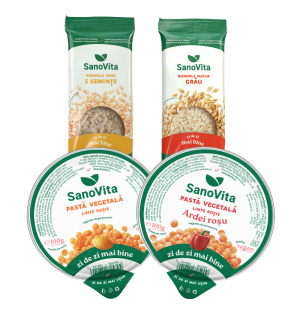 Pachet produse SanoVita la preț avantajos: rondele și pastă de linte