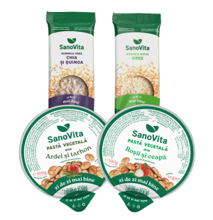 Pachet produse SanoVita la preț avantajos: rondele și pastă de bob