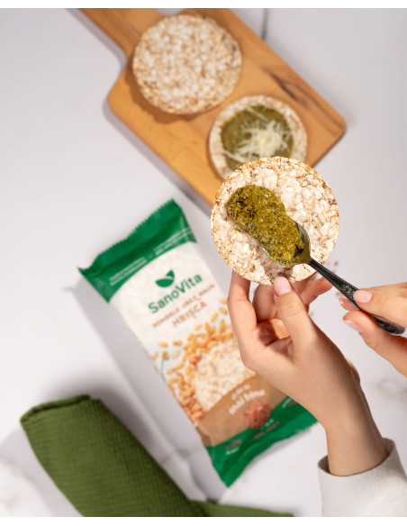 Rondele din orez brun cu hrișcă 56g - SanoVita