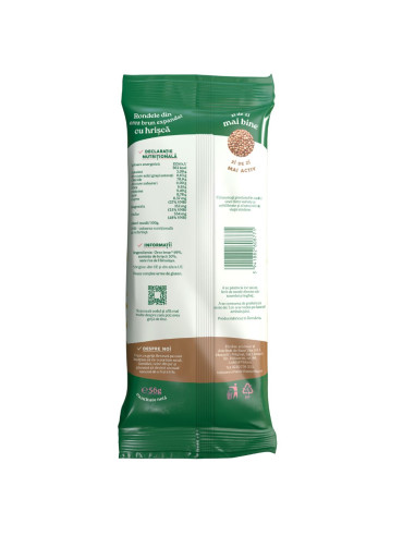 Rondele din orez brun cu hrișcă 56g - SanoVita