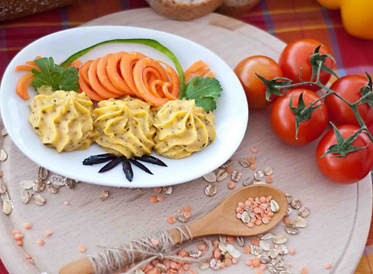 Pastă vegetală de linte rosie