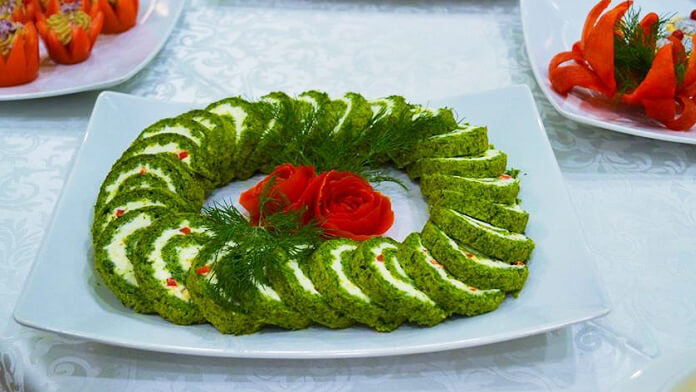 Rulada de spanac si tofu